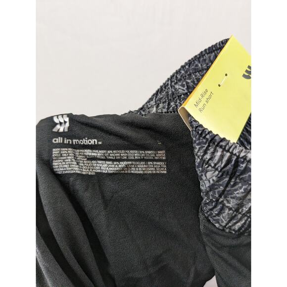 Running Shorts Athletic Shibori Marble Mid Rise 3 in Inseam All in Motion Gray S - Picture 12 of 12